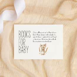 Little Farm Nursery Animals Books For Baby Shower Card
