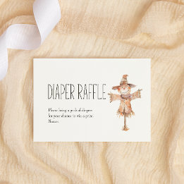 Little Farm Nursery Baby Shower Diaper Raffle Note Card