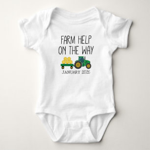 Little Farmer - Farm Help on the Way Baby Bodysuit