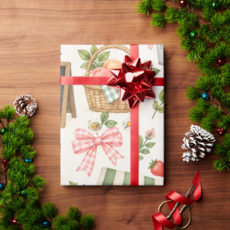 Little Farmers Market Birthday Wrapping Paper