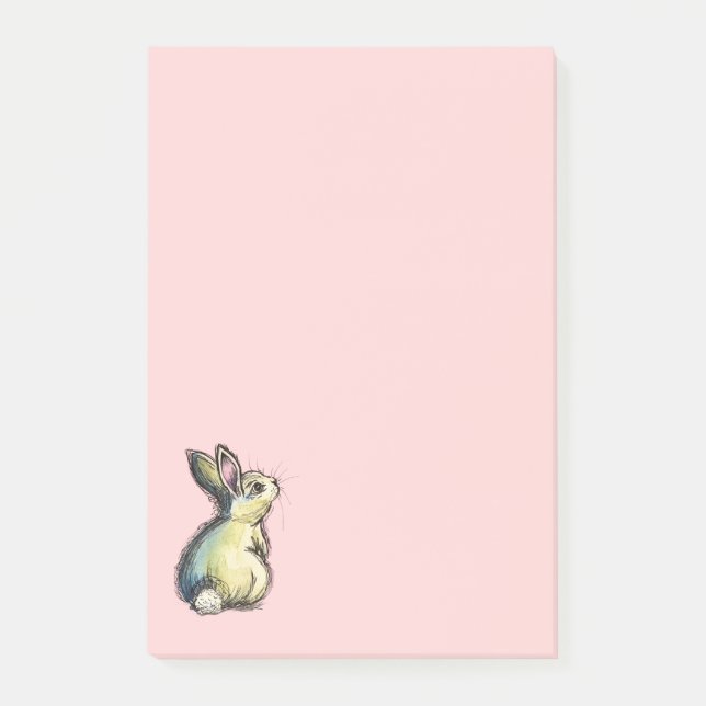 Little Fat Bunny Post-it Notes (Front)