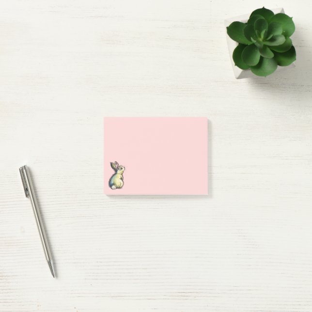 Little Fat Bunny Post-it Notes (Office)
