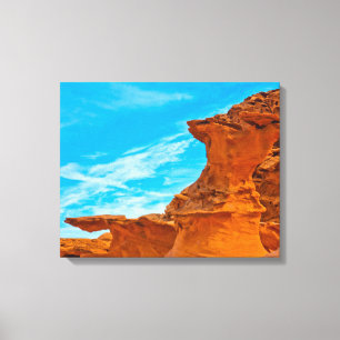 Little Finland Red Rock Sculptures Canvas Print