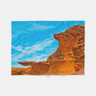 Little Finland Red Rock Sculptures Fleece Blanket