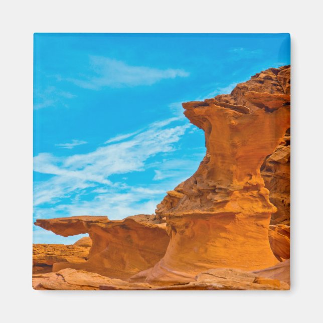 Little Finland Red Rock Sculptures Magnet (Front)