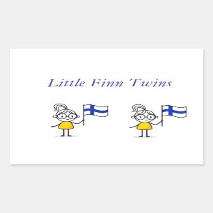 Little Finnish Girl Twins Stickers