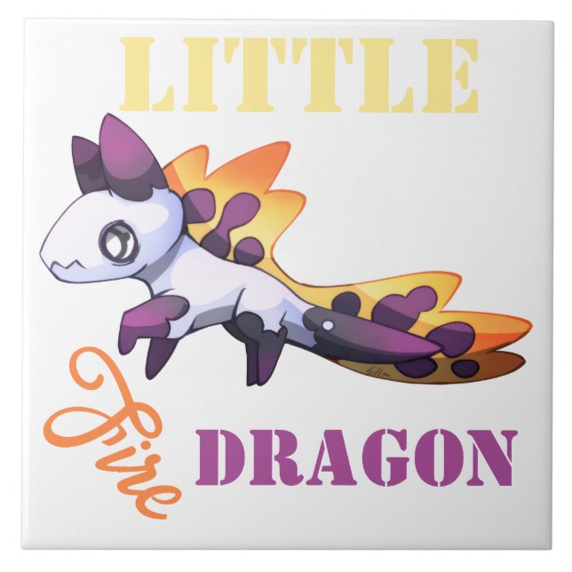Little fire Dragon Tile (Front)