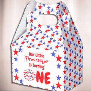 Little Firecracker 1st Birthday Favour Box
