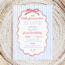 Little Firecracker 4th of July 1st Birthday