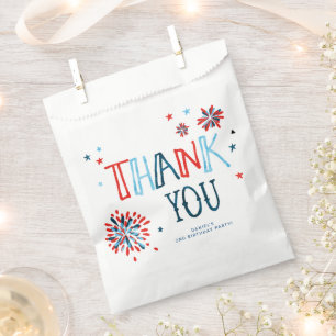 Little Firecracker 4th of July Birthday Party Favour Bags