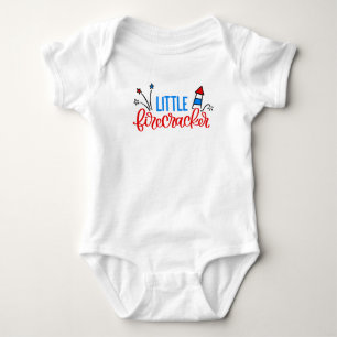 Little Firecracker 4th of July Bodysuit Shirt