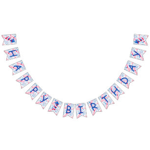 Little Firecracker 4th of July Happy Birthday Bunting