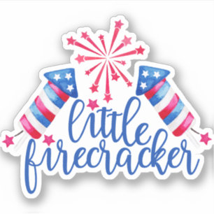Little Firecracker 4th of July Red White & Blue