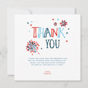 Little Firecracker 4th of July Thank You Card