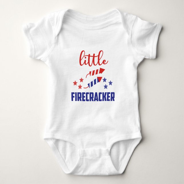 Little Firecracker Baby Bodysuit (Front)