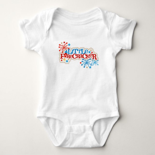 Little Firecracker  Baby Bodysuit (Front)