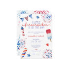 Little Firecracker on the way July 4th baby shower