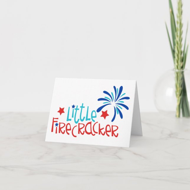 Little Firecracker Thank You Card (Front)