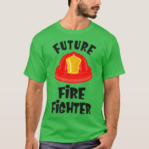 Little Firefighter Kids Fire Brigade Boys T-Shirt