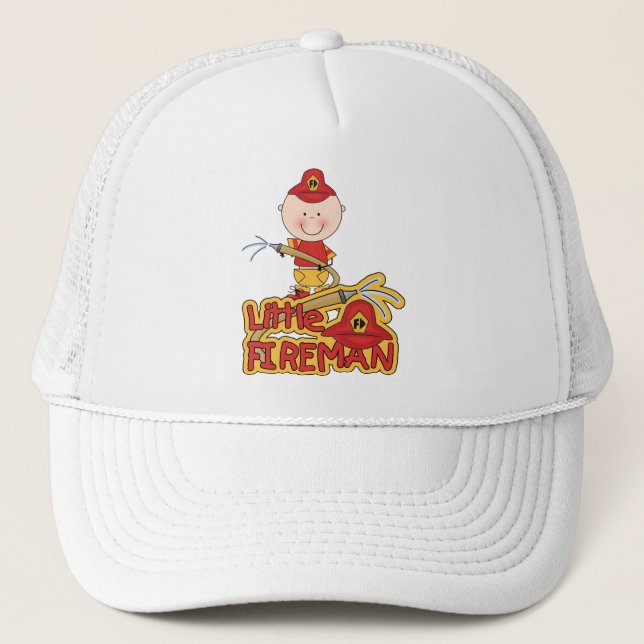 Little Fireman Tshirts and Gifts Trucker Hat (Front)