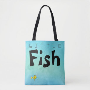 Little Fish Big Fish Funny Tote Bag