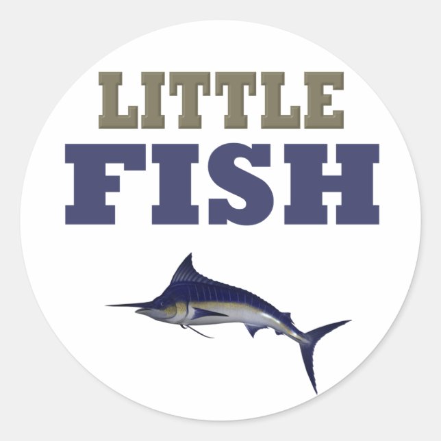 LITTLE FISH CLASSIC ROUND STICKER (Front)