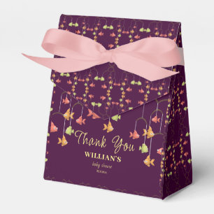 Little Fish Crimson Baby Shower Thank You Favour Box