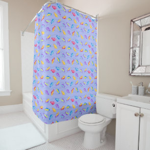 Little Fish Ocean Blue Shower Curtain