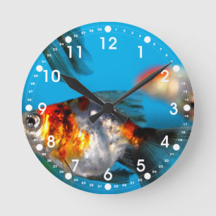 Little Fish Round Clock
