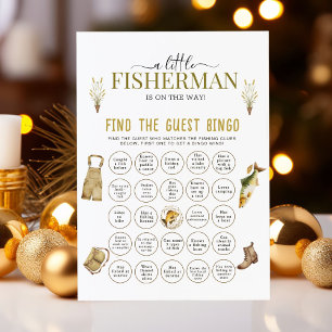 Little Fisherman Is On The Way Bany Shower Bingo 