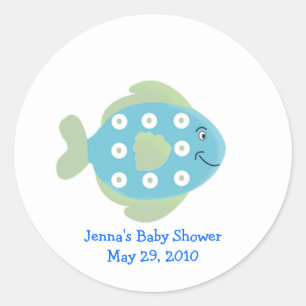 Little Fishy TROPICAL FISH Favour Sticker
