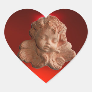 LITTLE FLORENTINE  ANGEL HEART HEART STICKER