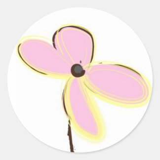 Little Flower Classic Round Sticker