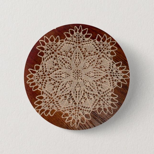 little flower doily button (Front)