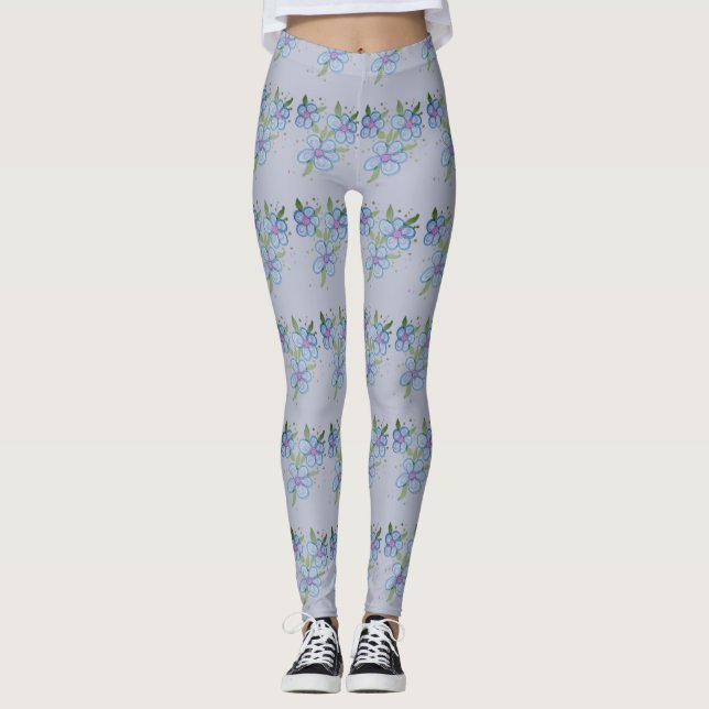 Little Flowered Leggings (Front)