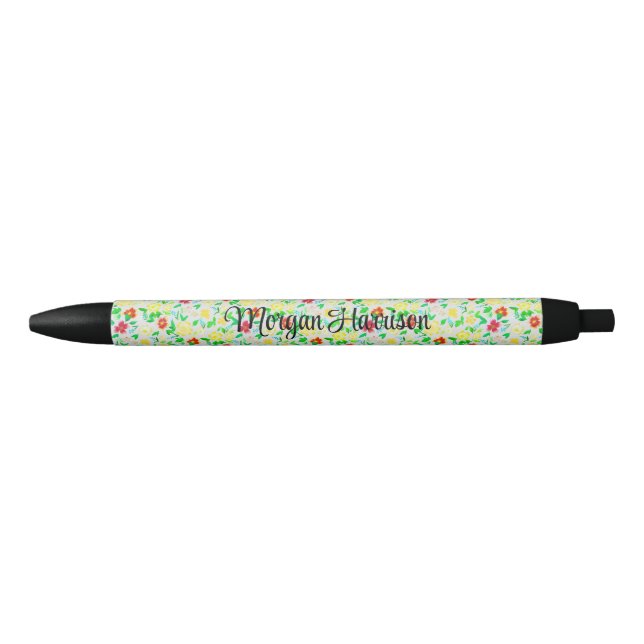 little flowers black ink pen (Front)