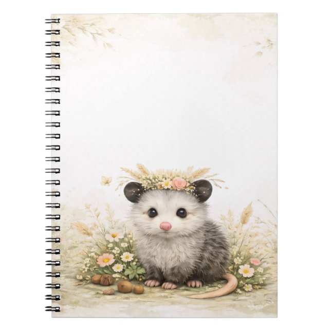 Little Forest Friend Opossum Notebook (Front)