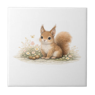 Little Forest Friend Squirrel  Tile