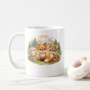 Little Forest Friends: A Cozy Fox, Owl & Deer Adve Coffee Mug