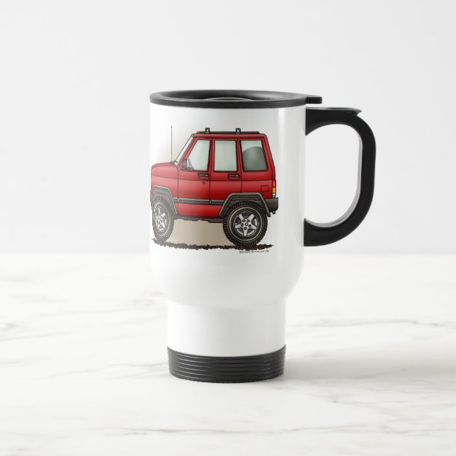 Little Four Wheel SUV Car Travel Mug (Right)