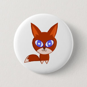 Little Fox 6 Cm Round Badge
