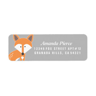 Little Fox Address Labels