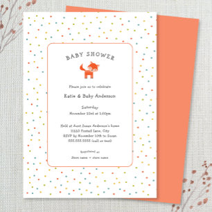 Little Fox Baby Shower Invitation
