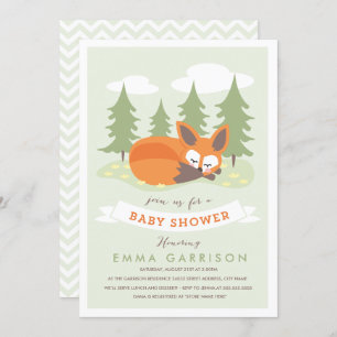 Little Fox Baby Shower Invitation
