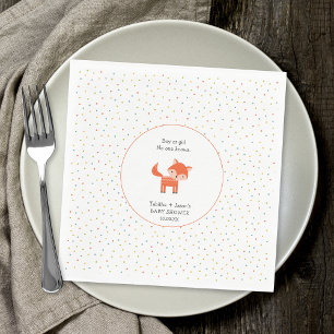 Little Fox baby shower Napkin