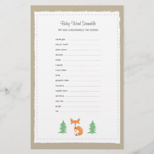 Little Fox Baby Word Scramble Game