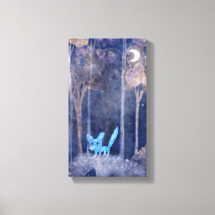 little fox canvas print