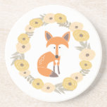 Little Fox Coaster<br><div class="desc">Adorable vector illustration of a fox.</div>