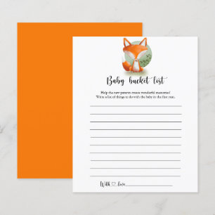 Little Fox cub - Baby bucket list