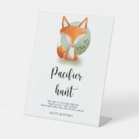 Little fox cub - Pacifier hunt baby shower game